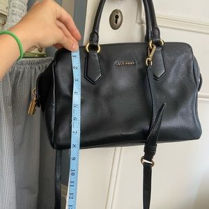 Cole haan leather purse with crossbody straps